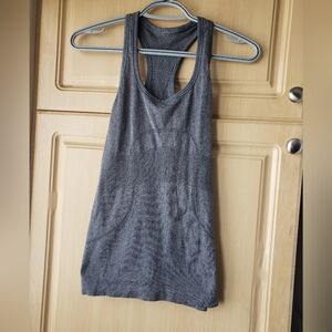 lululemon athletica Gray Racerback Tank Top Dress